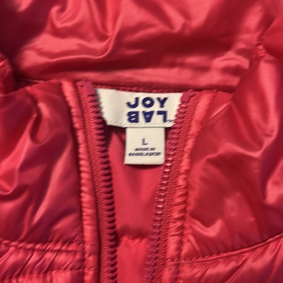 Joylab Pink Puffer Vest Womens Size Large - Picture 2 of 7